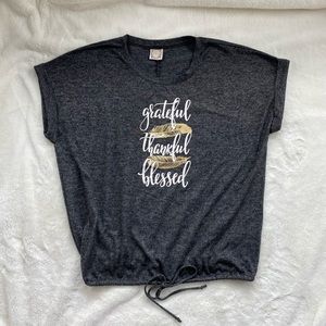 Tru Self tie hem top, size 3X